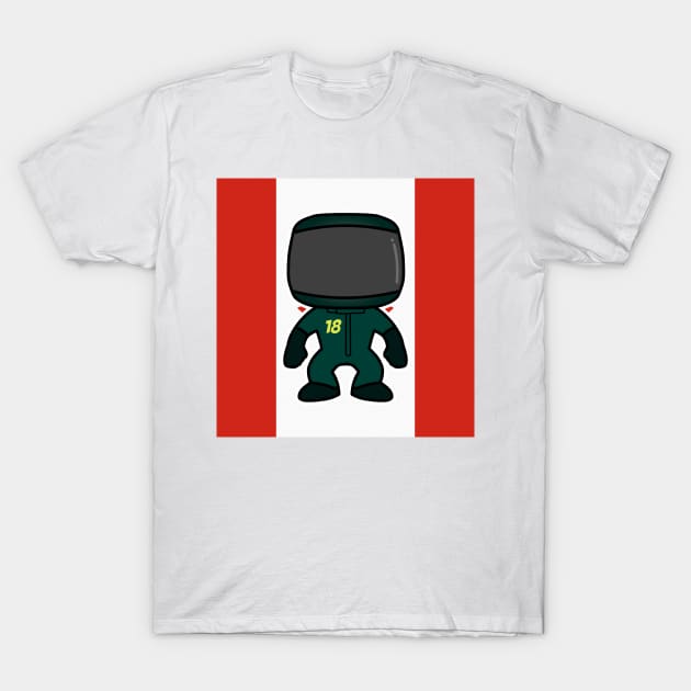 Lance Stroll Custom Bobblehead - Flag Edition 2021 Season T-Shirt by GreazyL